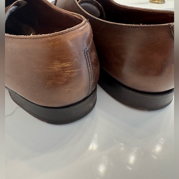 Men’s Crockett & Jones Audrey Brown Calf Leather Oxford Shoes- Size 10 main image 8